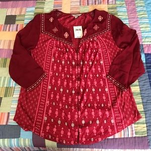 Lucky Brand tunic/blouse L